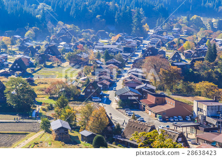 秋天的世界遺產Shirakawago 28638423