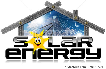 Solar Energy - Ruler in the Shape of House 28638571