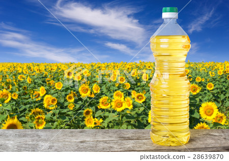 sunflower oil in bottle sunflower oil in bottle 28639870