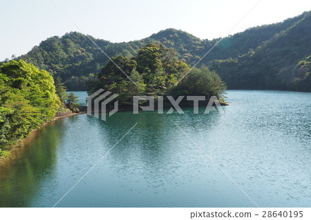 Arita dam and dam lake 28640195
