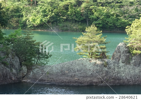 Arita dam and dam lake 28640621