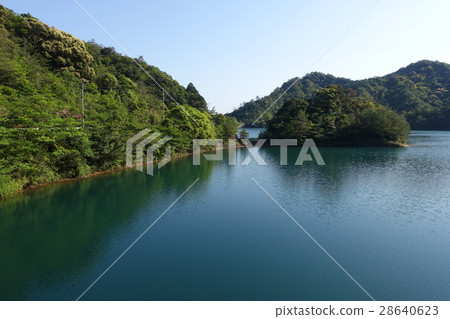 Arita dam and dam lake Arita dam and dam lake 28640623