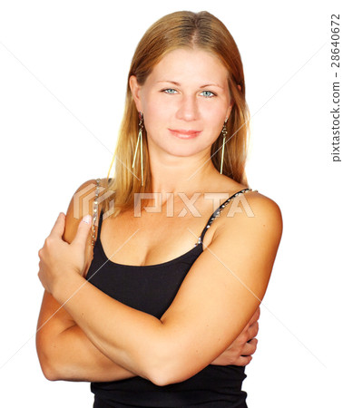 sporty smiling blond woman 28640672