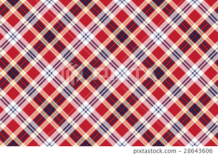 Red plaid seamless fabric texture 28643606