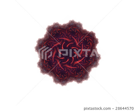 abstract aggressive fractal red black figure 28644570
