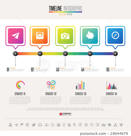 Timeline Infographics Design Template 28644879