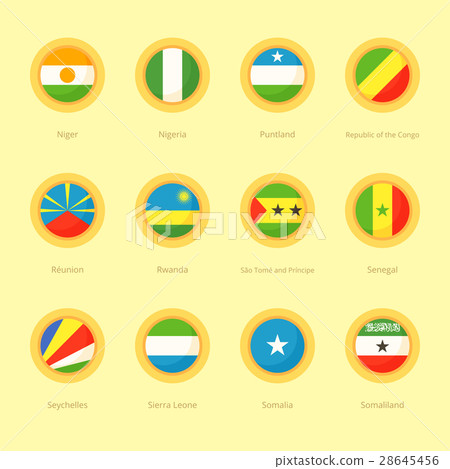 African Circular Flags (Nigeria, Seychelles) African Circular Flags (Nigeria, Seychelles) 28645456