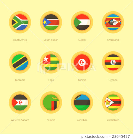 African Circular Flags (South Africa, Tanzania) African Circular Flags (South Africa, Tanzania) 28645457