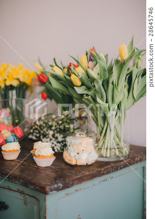 Spring flowers and sweets Spring flowers and sweets 28645746