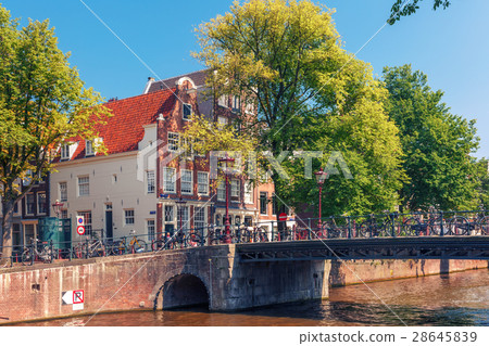 Amsterdam canal, Holland, Netherlands. Amsterdam canal, Holland, Netherlands. 28645839