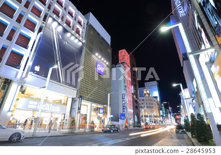 銀座4丁目夜視圖 28645953