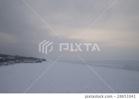 漂流冰Utoro的街道 28651041