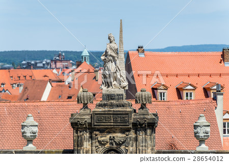Historic sculpture at the Domplatz in Bamberg 28654012