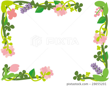 Corner decoration of flowers 28655201
