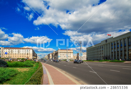 Minsk, Belarus, Independence Avenue Minsk, Belarus, Independence Avenue 28655336