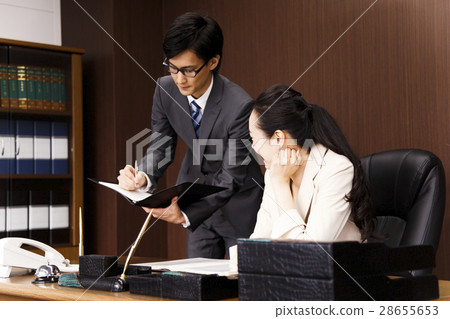 女性商務官員秘書辦公室小姐商人人 照片素材 圖片 圖庫