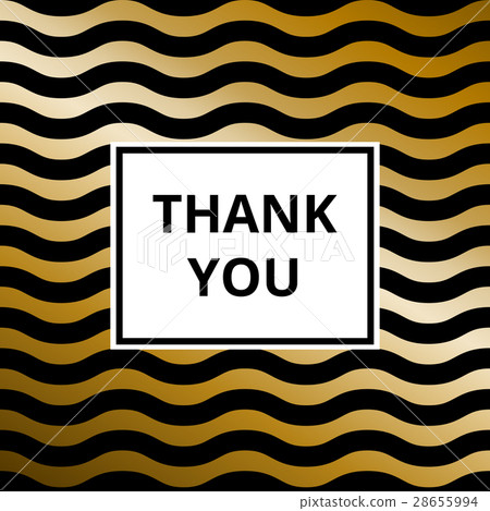 Thank you - greeting card golden background vector Thank you - greeting card golden background vector 28655994