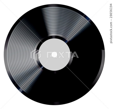 Vinyl record vector illustration. Photorealistic 28656194