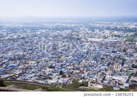 View on the Chittorgarh city, India. Rajasthan. 28656201