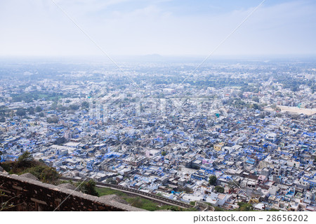 View on the Chittorgarh city, India. Rajasthan. 28656202