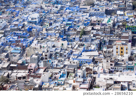 View on the Chittorgarh city, India. Rajasthan. 28656210