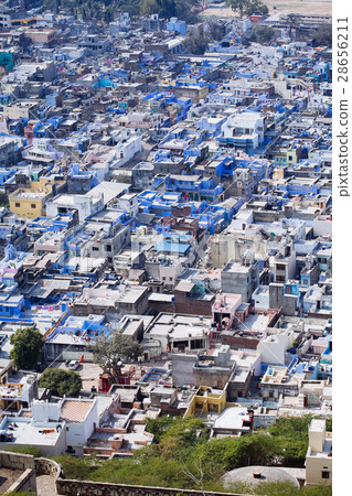 View on the Chittorgarh city, India. Rajasthan. 28656211