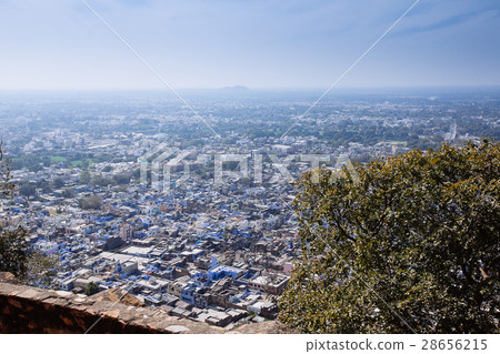View on the Chittorgarh city, India. Rajasthan. 28656215