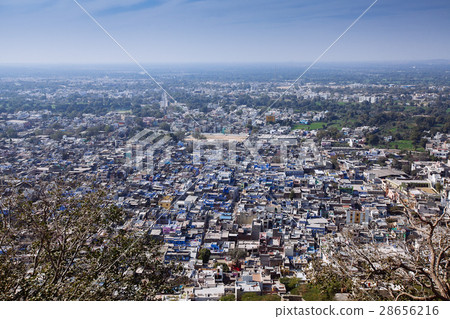 View on the Chittorgarh city, India. Rajasthan. 28656216