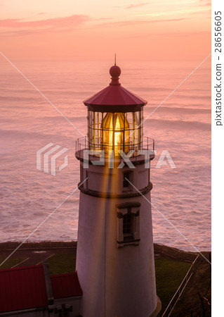 Heceta Head Lighthouse at sunset, built in 1892 28656605