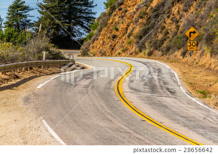 Highway 1 on the pacific coast, California, USA. 28656642