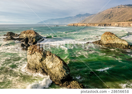 USA Pacific coast, Sand Dollar Beach, Big Sur USA Pacific coast, Sand Dollar Beach, Big Sur 28656658