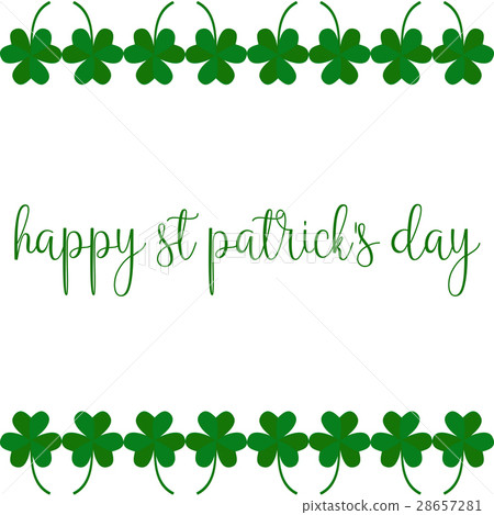 Greeting card on St. Patricks day Greeting card on St. Patricks day 28657281