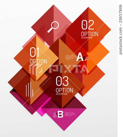 Repetition of overlapping color squares 28657606