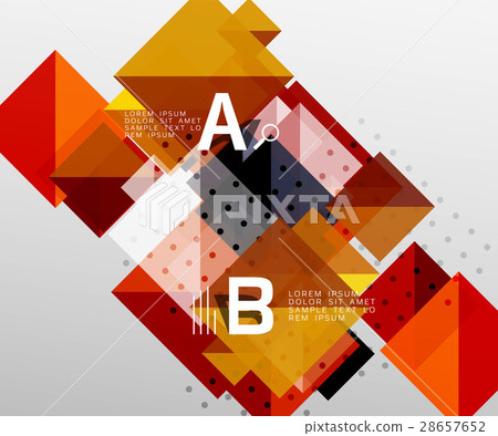 Modern square composition, abstract banner 28657652