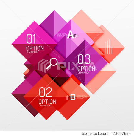 Modern square composition, abstract banner 28657654
