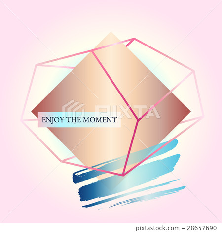 Geometric poster. Styles of Art Deco and Memphis. 28657690
