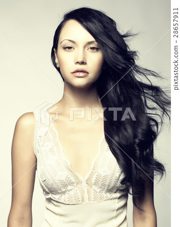 Beautiful lady with magnificent hair 28657911