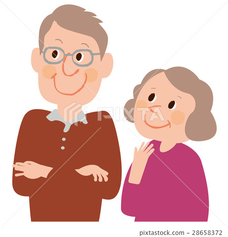 Senior couple / Waist upper / Smile 28658372