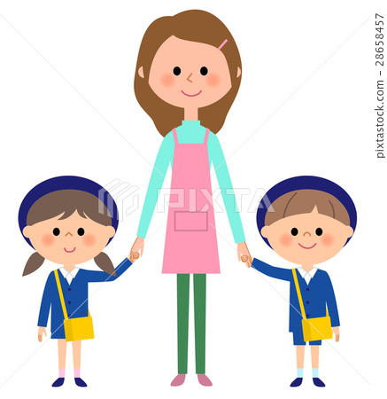 Nursery teachers and children Nursery teachers and children 28658457