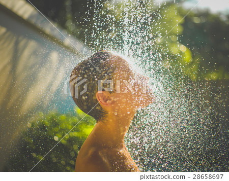 Woman enjoying shower 28658697