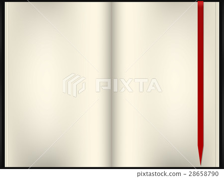 realistic illustration vector of blank note book 28658790