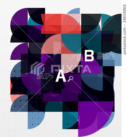 Minimalistic circle geometric abstract background 28658868