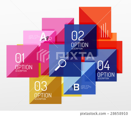 Vector square abstract background 28658910