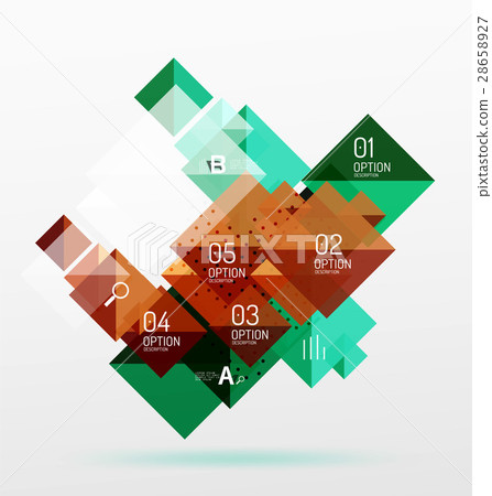 Vector square abstract background 28658927