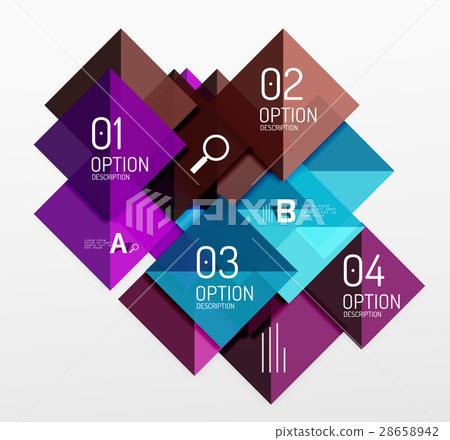 Vector square abstract background 28658942