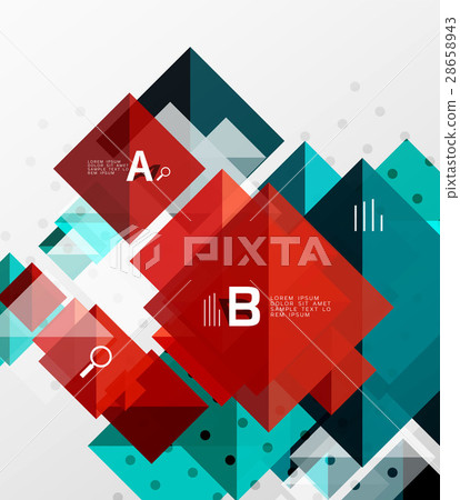 Vector square abstract background 28658943