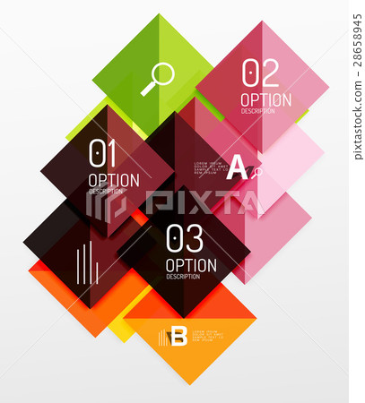 Vector square abstract background 28658945