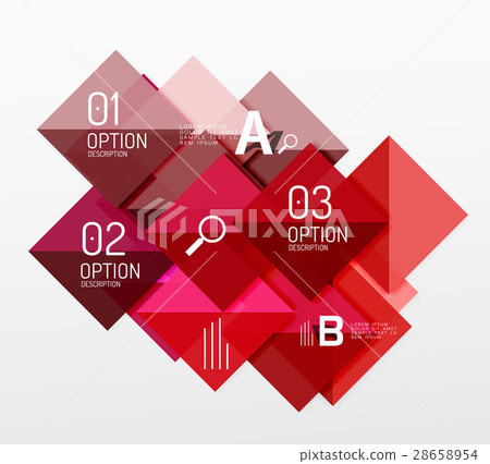 Vector square abstract background 28658954