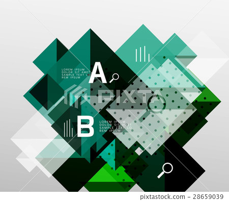 Vector square abstract background 28659039