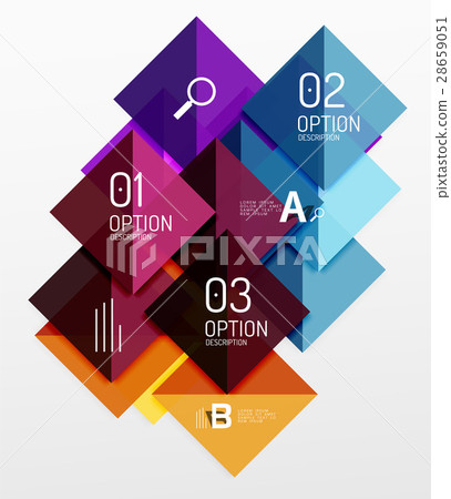 Vector square abstract background 28659051
